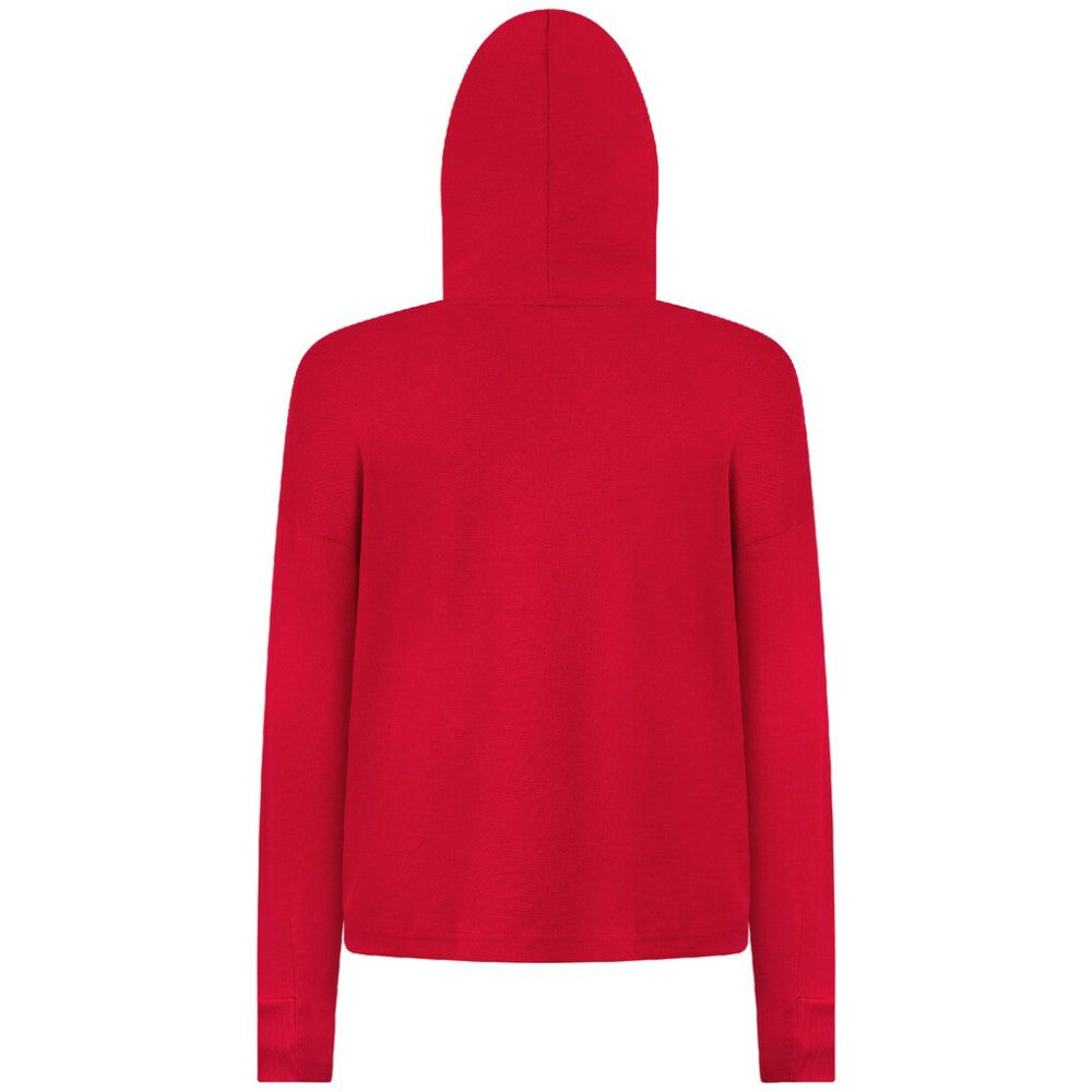 New York Rangers Levelwear Women's Sweet Monument Tri-Blend Cropped Pullover Hoodie - Red - NHL 203145661