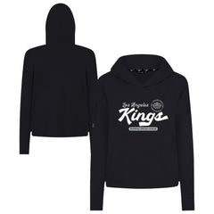 Los Angeles Kings Levelwear Women's Sweet Monument Tri-Blend Cropped Pullover Hoodie - Black - NHL 203145664