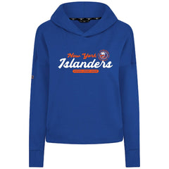 New York Islanders Levelwear Women's Sweet Monument Tri-Blend Cropped Pullover Hoodie - Royal - NHL 203145668