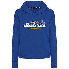Buffalo Sabres Levelwear Women's Sweet Monument Tri-Blend Cropped Pullover Hoodie - Royal - NHL 203145671