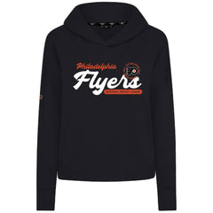 Philadelphia Flyers Levelwear Women's Sweet Monument Tri-Blend Cropped Pullover Hoodie - Black - NHL 203145673