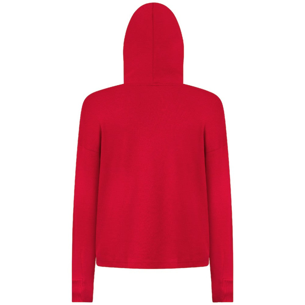 New Jersey Devils Levelwear Women's Sweet Monument Tri-Blend Cropped Pullover Hoodie - Red - NHL 203145677