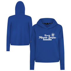 Toronto Maple Leafs Levelwear Women's Sweet Monument Tri-Blend Cropped Pullover Hoodie - Royal - NHL 203145680