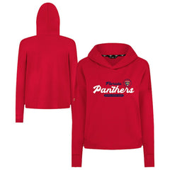 Florida Panthers Levelwear Women's Sweet Monument Tri-Blend Cropped Pullover Hoodie - Red - NHL 203145683