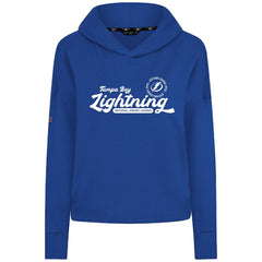 Tampa Bay Lightning Levelwear Women's Sweet Monument Tri-Blend Cropped Pullover Hoodie - Royal - NHL 203145685