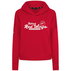 Detroit Red Wings Levelwear Women's Sweet Monument Tri-Blend Cropped Pullover Hoodie - Red - NHL 203145687