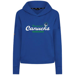 Vancouver Canucks Levelwear Women's Sweet Monument Tri-Blend Cropped Pullover Hoodie - Royal - NHL 203145690