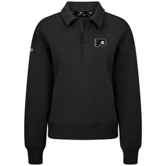 Philadelphia Flyers Levelwear Women's Canmore Quarter-Zip Pullover - Black - NHL 203145736