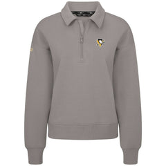 Pittsburgh Penguins Levelwear Women's Canmore Quarter-Zip Pullover - Gray - NHL 203145742