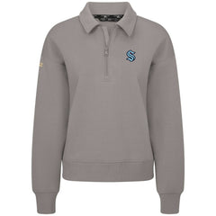 Seattle Kraken Levelwear Women's Canmore Quarter-Zip Pullover - Gray - NHL 203145744