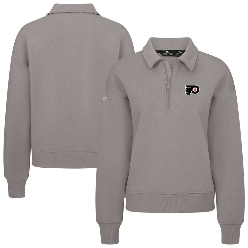 Philadelphia Flyers Levelwear Women's Canmore Quarter-Zip Pullover - Gray - NHL 203145745