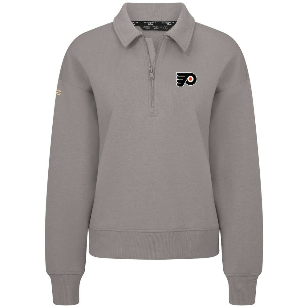 Philadelphia Flyers Levelwear Women's Canmore Quarter-Zip Pullover - Gray - NHL 203145745