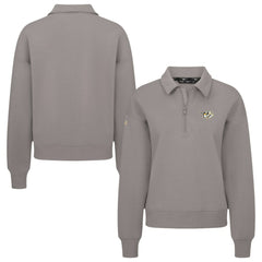 Nashville Predators Levelwear Women's Canmore Quarter-Zip Pullover - Gray - NHL 203145751