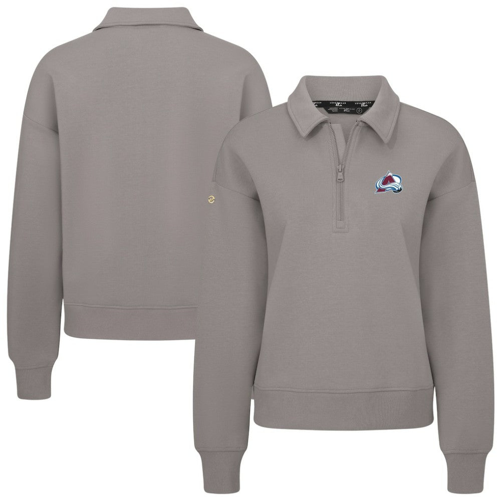 Colorado Avalanche Levelwear Women's Canmore Quarter-Zip Pullover - Gray - NHL 203145756
