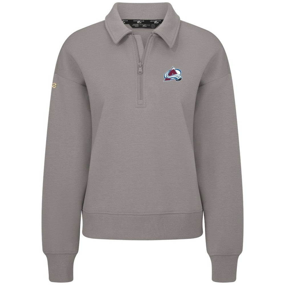 Colorado Avalanche Levelwear Women's Canmore Quarter-Zip Pullover - Gray - NHL 203145756