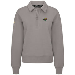Minnesota Wild Levelwear Women's Canmore Quarter-Zip Pullover - Gray - NHL 203145759