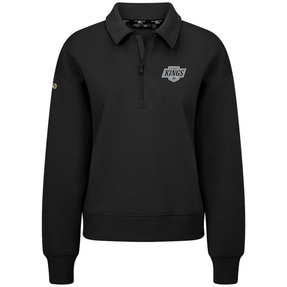 Los Angeles Kings Levelwear Women's Canmore Quarter-Zip Pullover - Black - NHL 203145761