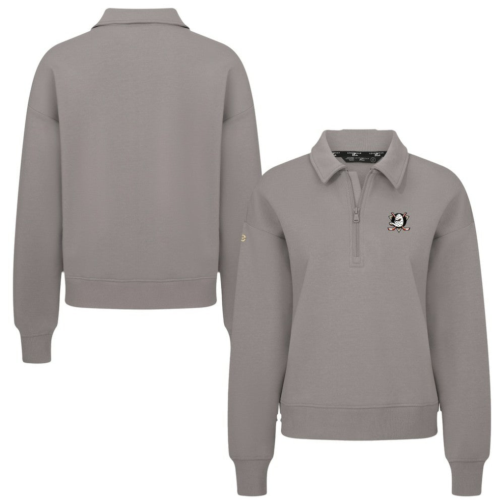 Anaheim Ducks Levelwear Women's Canmore Quarter-Zip Pullover - Gray - NHL 203145765