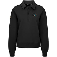 San Jose Sharks Levelwear Women's Canmore Quarter-Zip Pullover - Black - NHL 203145766