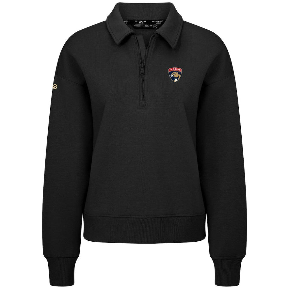Florida Panthers Levelwear Women's Canmore Quarter-Zip Pullover - Black - NHL 203145768