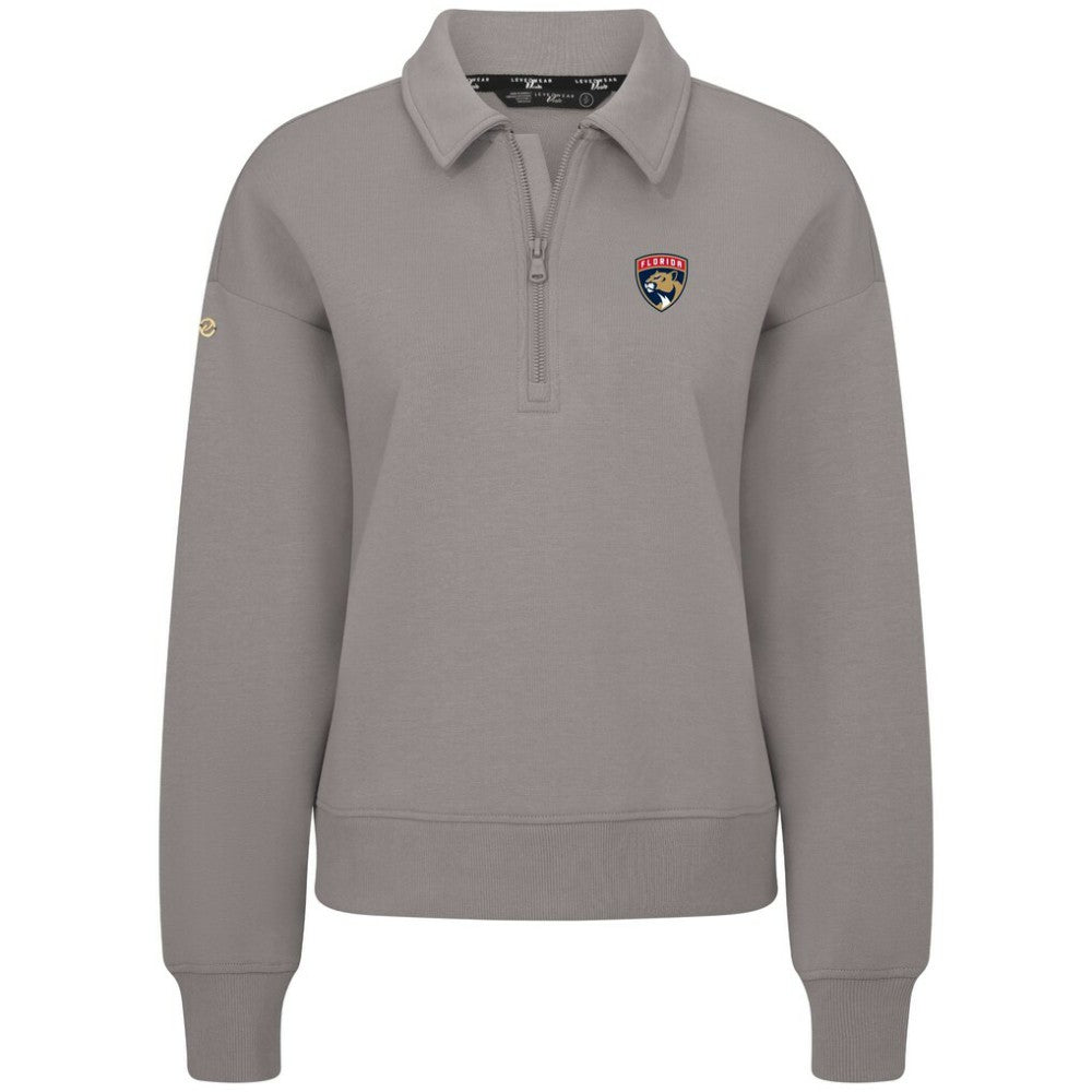 Florida Panthers Levelwear Women's Canmore Quarter-Zip Pullover - Gray - NHL 203145771