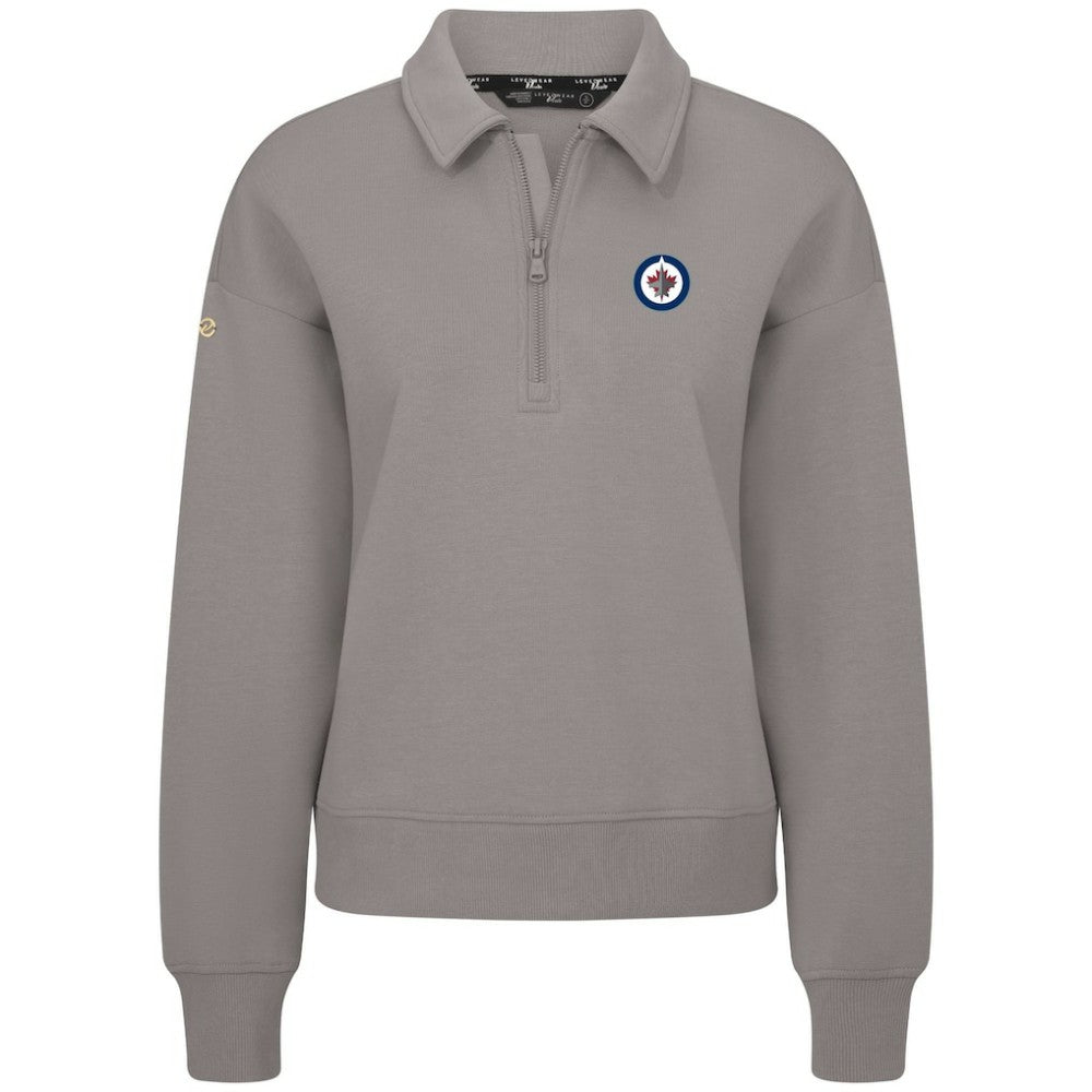Winnipeg Jets Levelwear Women's Canmore Quarter-Zip Pullover - Gray - NHL 203145772