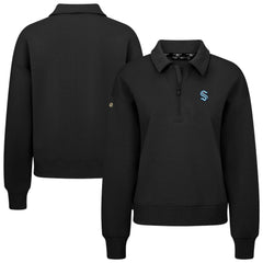 Seattle Kraken Levelwear Women's Canmore Quarter-Zip Pullover - Black - NHL 203145776