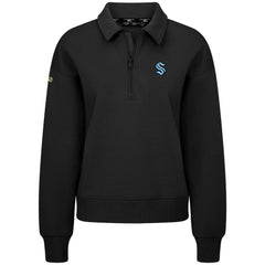 Seattle Kraken Levelwear Women's Canmore Quarter-Zip Pullover - Black - NHL 203145776