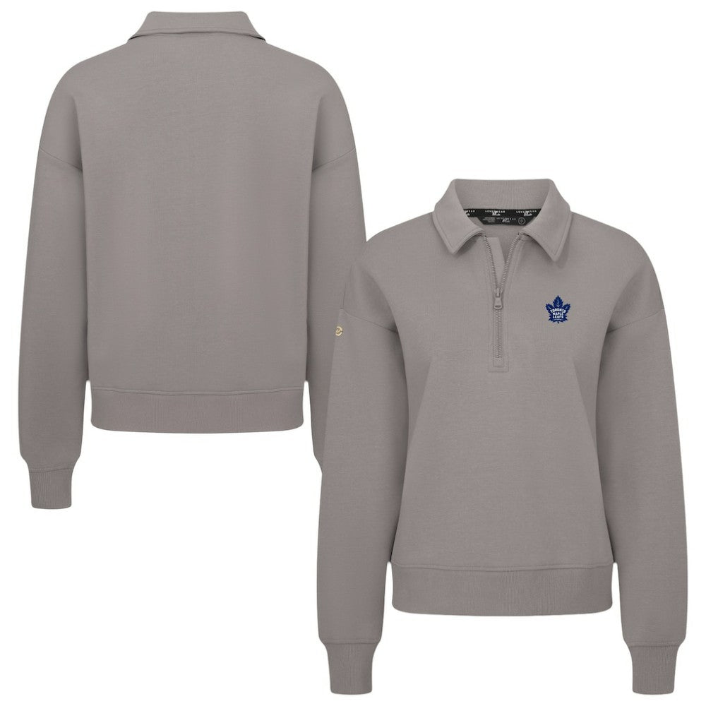 Toronto Maple Leafs Levelwear Women's Canmore Quarter-Zip Pullover - Gray - NHL 203145777