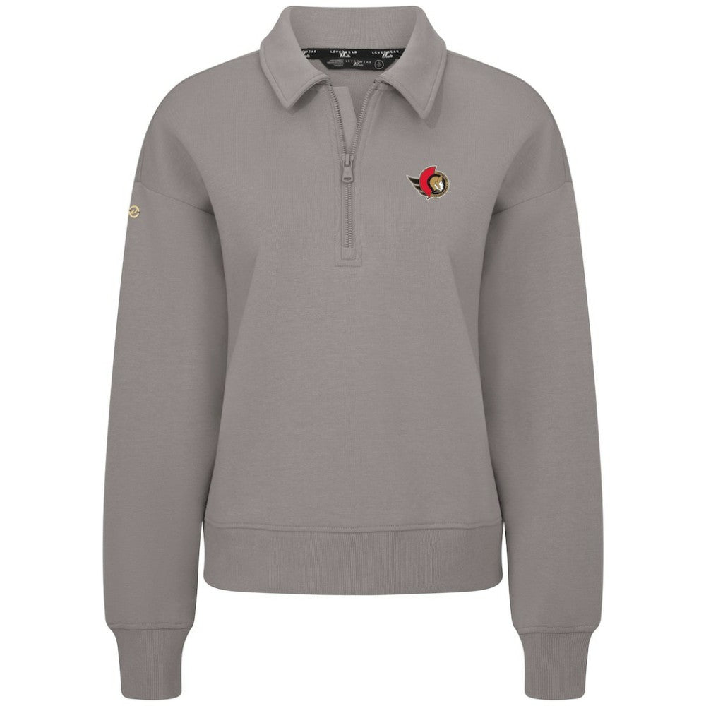 Ottawa Senators Levelwear Women's Canmore Quarter-Zip Pullover - Gray - NHL 203145778