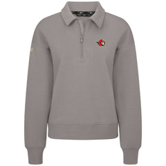 Ottawa Senators Levelwear Women's Canmore Quarter-Zip Pullover - Gray - NHL 203145778