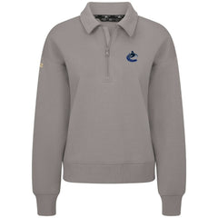 Vancouver Canucks Levelwear Women's Canmore Quarter-Zip Pullover - Gray - NHL 203145779