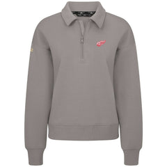 Detroit Red Wings Levelwear Women's Canmore Quarter-Zip Pullover - Gray - NHL 203145783