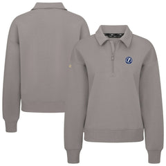 Tampa Bay Lightning Levelwear Women's Canmore Quarter-Zip Pullover - Gray - NHL 203145786