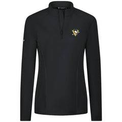 Pittsburgh Penguins Levelwear Women's Upright Quarter-Zip Pullover - Black - NHL 203145856