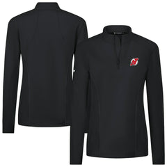 New Jersey Devils Levelwear Women's Upright Quarter-Zip Pullover - Black - NHL 203145858