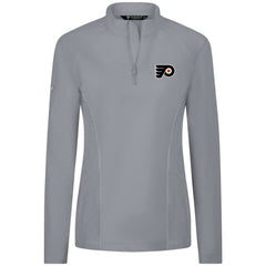 Philadelphia Flyers Levelwear Women's Upright Quarter-Zip Pullover - Gray - NHL 203145861