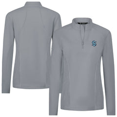 Seattle Kraken Levelwear Women's Upright Quarter-Zip Pullover - Gray - NHL 203145866