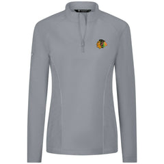 Chicago Blackhawks Levelwear Women's Upright Quarter-Zip Pullover - Gray - NHL 203145867