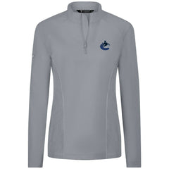 Vancouver Canucks Levelwear Women's Upright Quarter-Zip Pullover - Gray - NHL 203145868