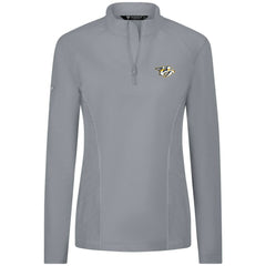 Nashville Predators Levelwear Women's Upright Quarter-Zip Pullover - Gray - NHL 203145876