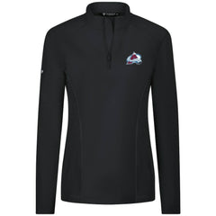 Colorado Avalanche Levelwear Women's Upright Quarter-Zip Pullover - Black - NHL 203145880