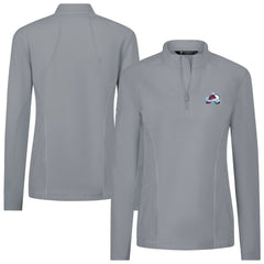 Colorado Avalanche Levelwear Women's Upright Quarter-Zip Pullover - Gray - NHL 203145881