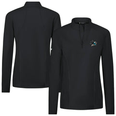San Jose Sharks Levelwear Women's Upright Quarter-Zip Pullover - Black - NHL 203145885