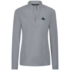 San Jose Sharks Levelwear Women's Upright Quarter-Zip Pullover - Gray - NHL 203145886