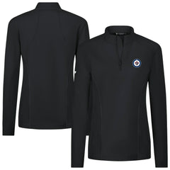 Winnipeg Jets Levelwear Women's Upright Quarter-Zip Pullover - Black - NHL 203145887