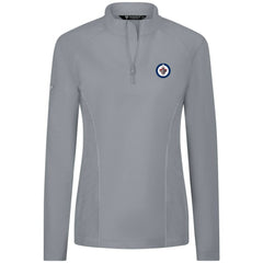Winnipeg Jets Levelwear Women's Upright Quarter-Zip Pullover - Gray - NHL 203145888