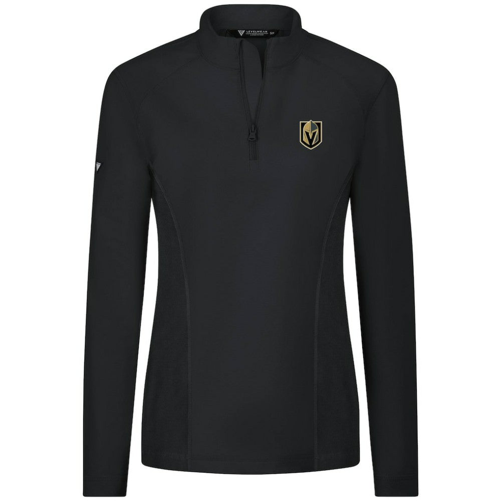 Vegas Golden Knights Levelwear Women's Upright Quarter-Zip Pullover - Black - NHL 203145889