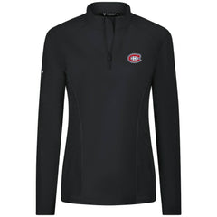Montreal Canadiens Levelwear Women's Upright Quarter-Zip Pullover - Black - NHL 203145894