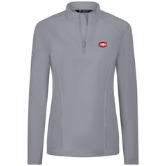 Montreal Canadiens Levelwear Women's Upright Quarter-Zip Pullover - Gray - NHL 203145896